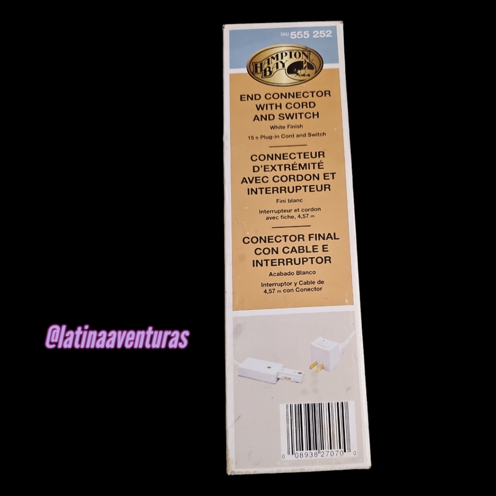 Hampton Bay Linear Track Live End Power 0.9x1.4x185 White